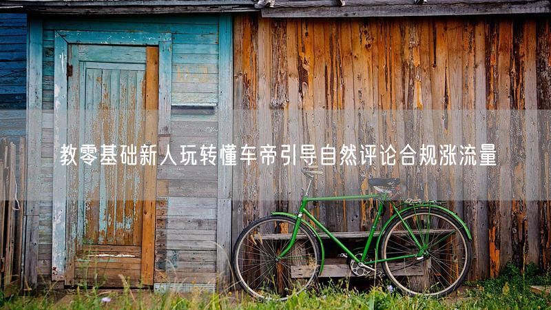教零基础新人玩转懂车帝引导自然评论合规涨流量