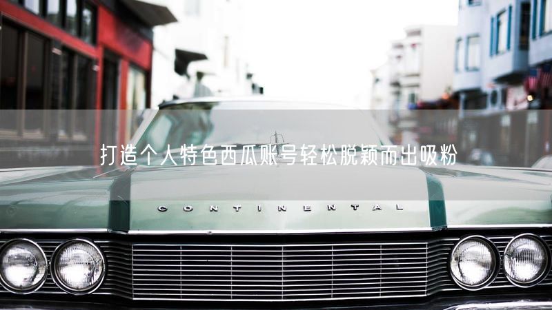 打造个人特色西瓜账号轻松脱颖而出吸粉