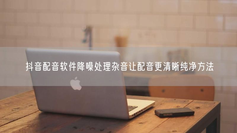 抖音配音软件降噪处理杂音让配音更清晰纯净方法