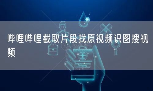 哔哩哔哩截取片段找原视频识图搜视频