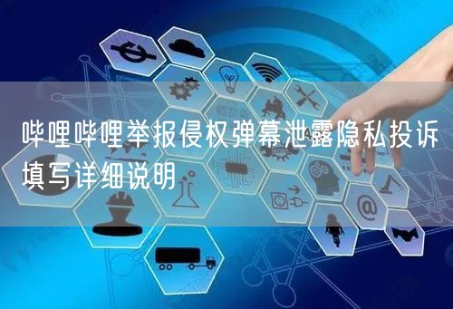 哔哩哔哩举报侵权弹幕泄露隐私投诉填写详细说明