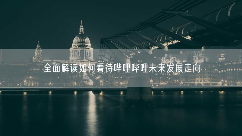 全面解读如何看待哔哩哔哩未来发展走向