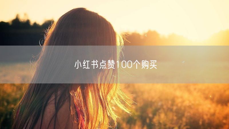 小红书点赞100个购买